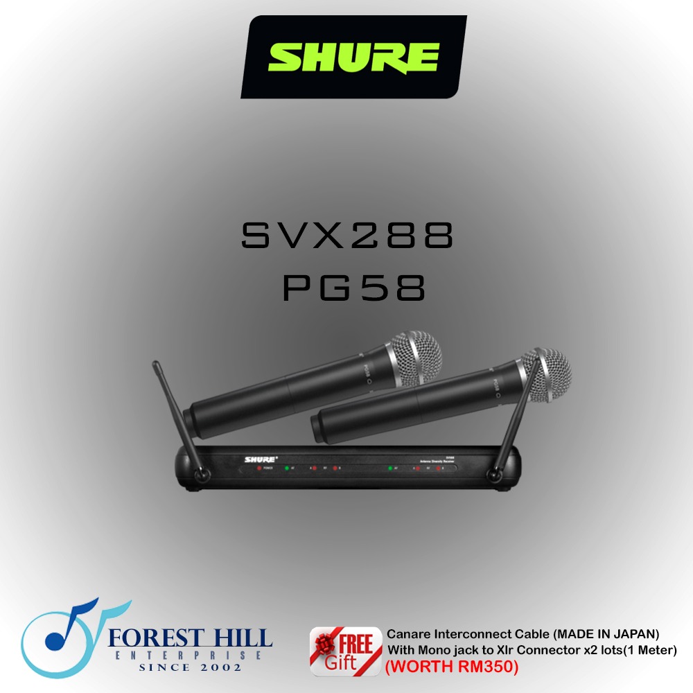 shure svc288 pg58